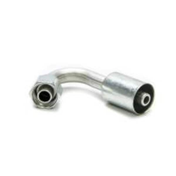 Vintage Air VIN35842-VUG AC Refrigerant 135 deg 8 AN Hose Crimp to 8 AN Female O-Ring Hose End Fitting - Aluminum & Steel VIN35842-VUG - main